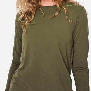 Outdoor Voices FastTrack Long Sleeve Top Green Size L